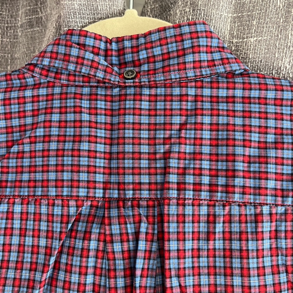 Uniqlo - Men’s red & blue plaid long sleeve button down shirt - size Large - Picture 8 of 12